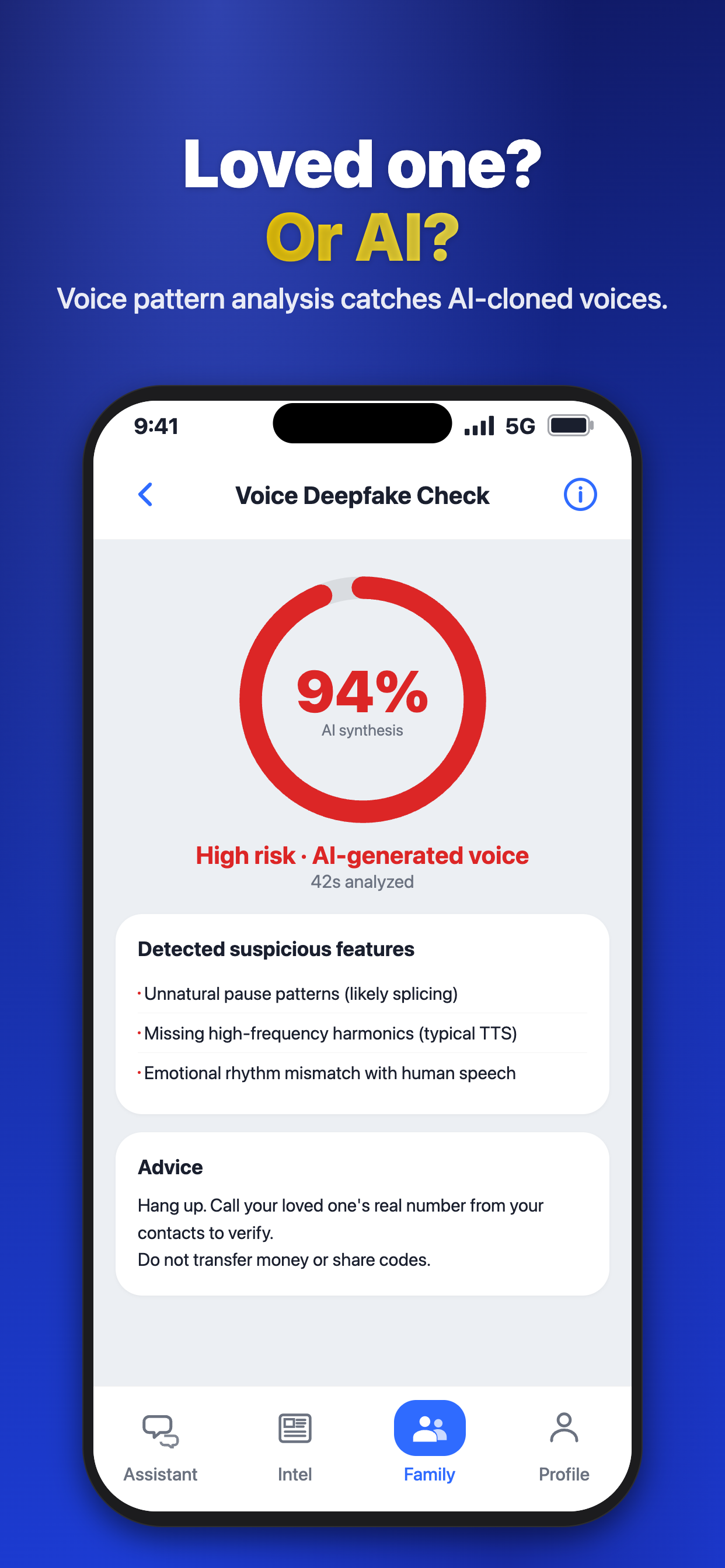 AI voice deepfake